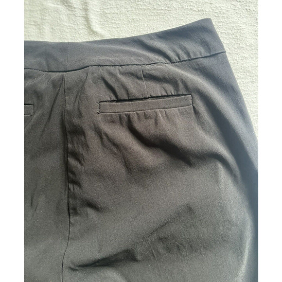 Avenue Montaigne Barolo Pants Straight Leg Black Pockets Stretch Size 10 USA - Picture 9 of 13